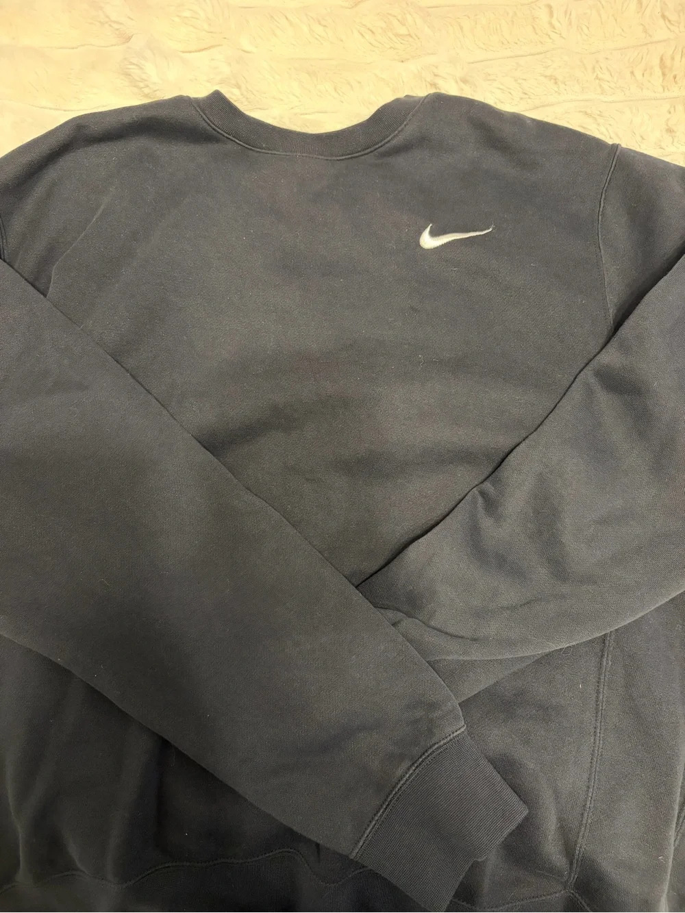 Nike Black Crewneck Sweatshirt with White Swoosh